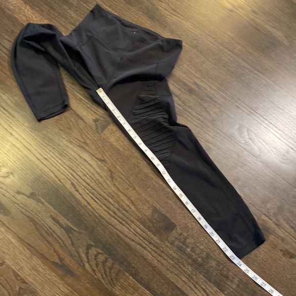 Nanette Lepore Moto Leggings Small S Mesh Panel EUC Black - Picture 4 of 8